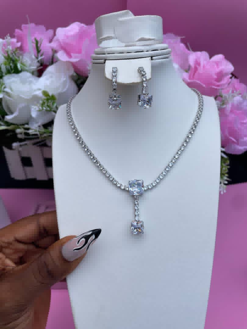 Necklace and earrings