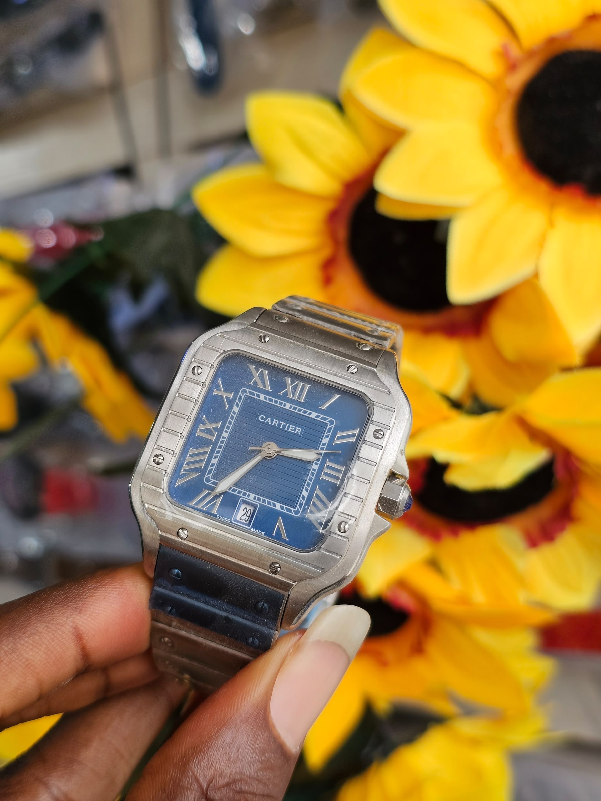 *Luxury Cartier Santos🔋* AAA QUALITY.