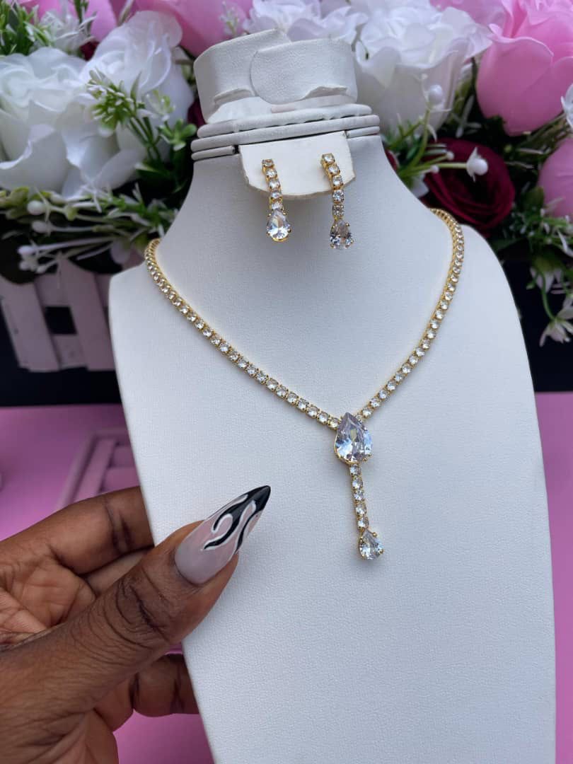 Necklace and earrings