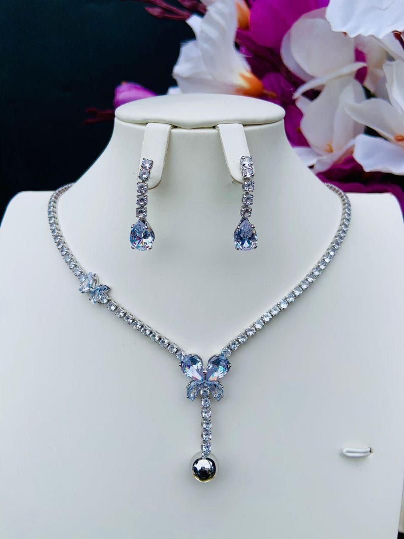 Necklace and earrings