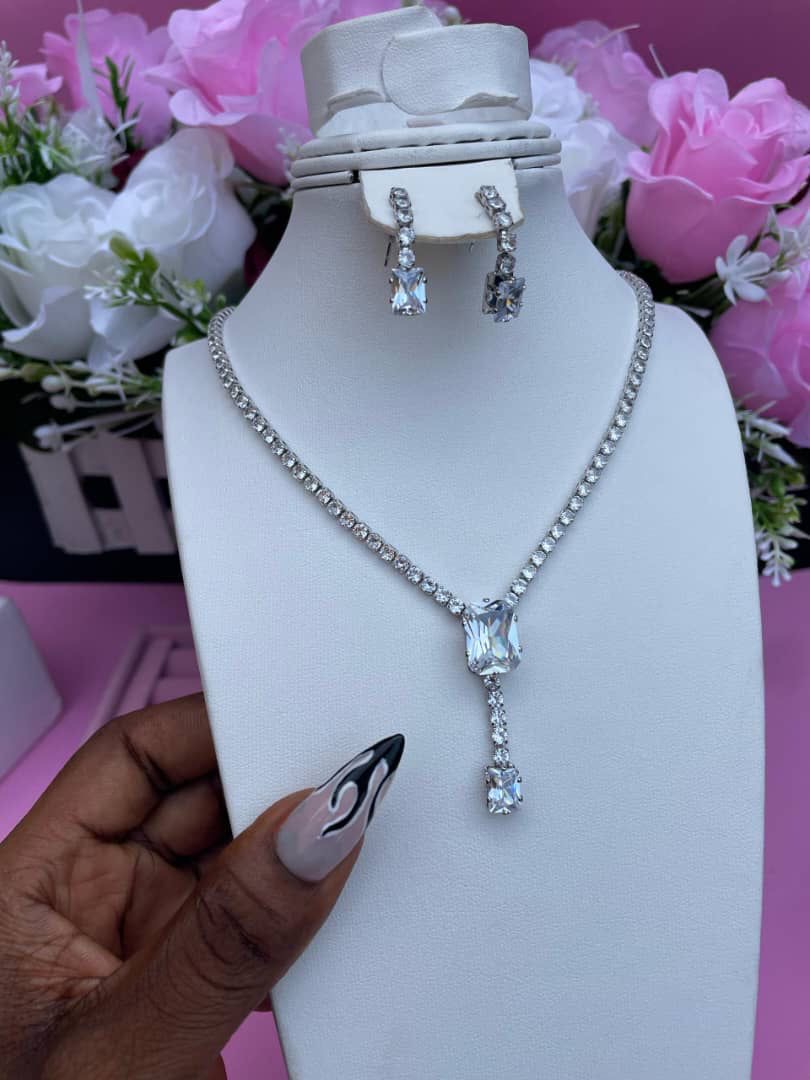 Necklace and earrings