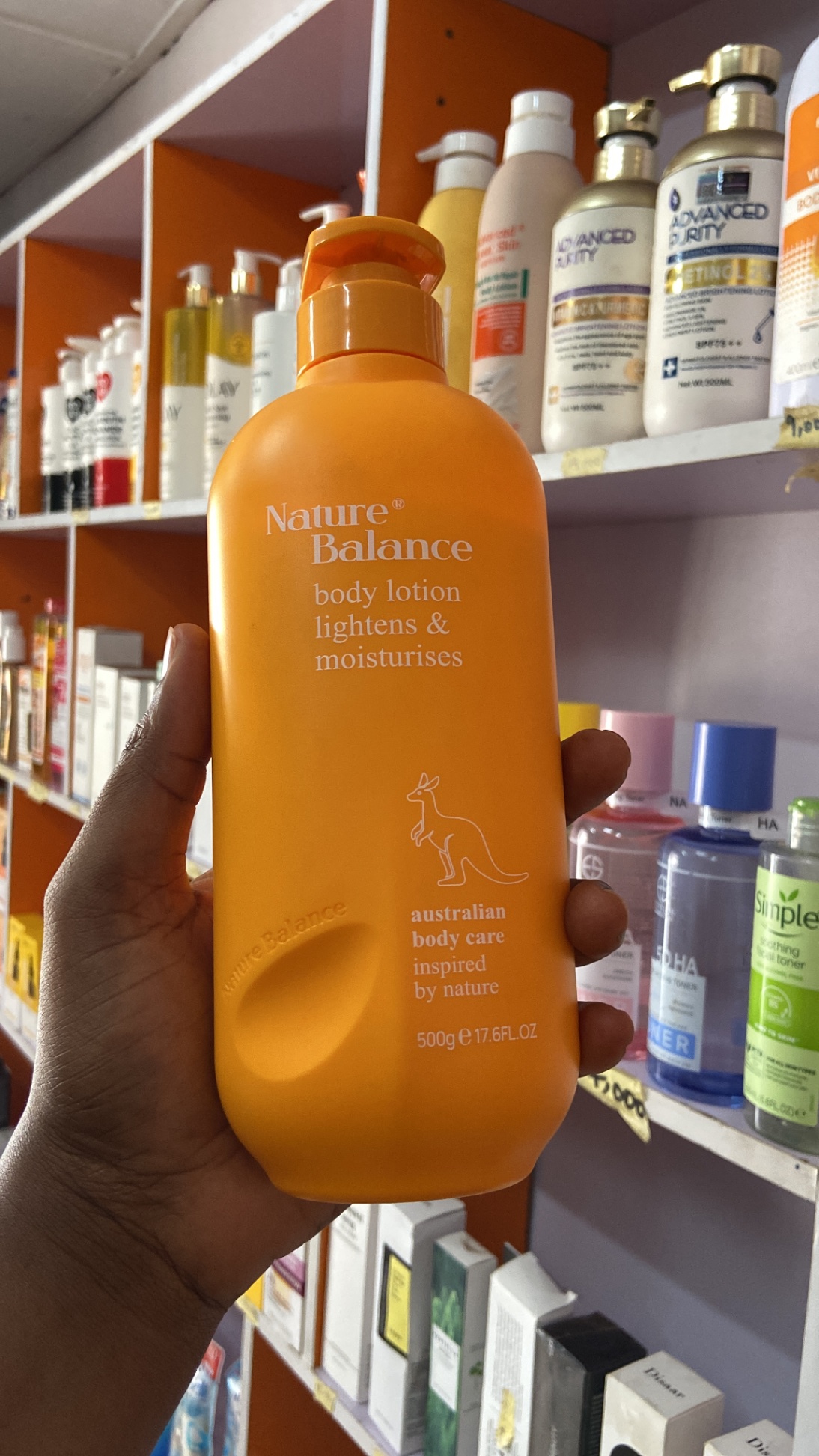 Nature balance body lotion