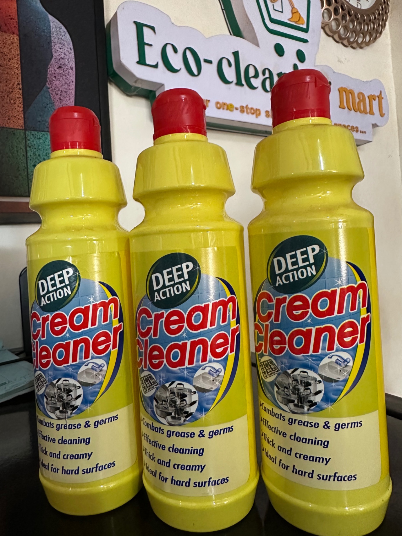 Deep action cream cleaner