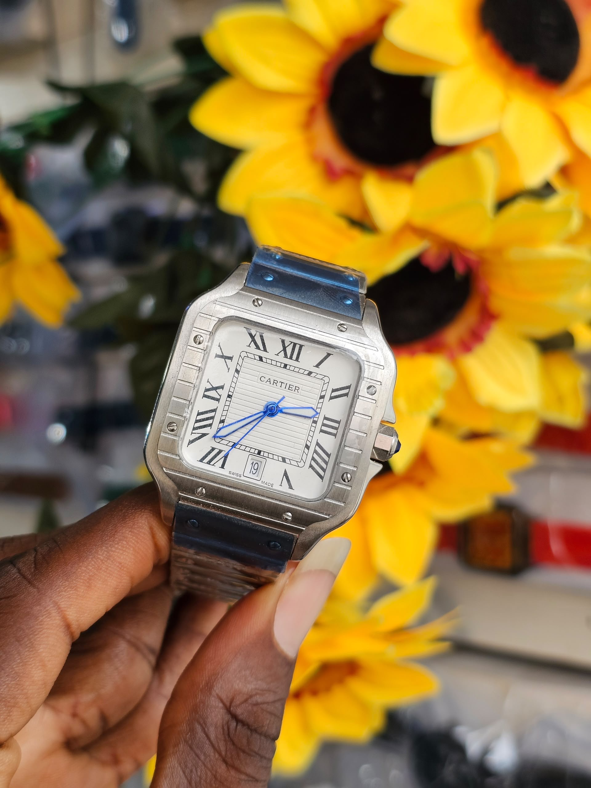 *Luxury Cartier Santos🔋* AAA QUALITY.