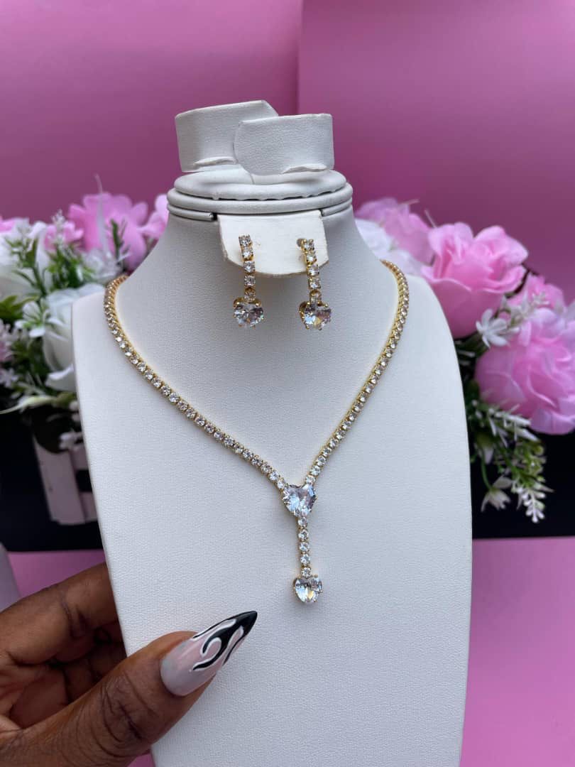Necklace and earrings